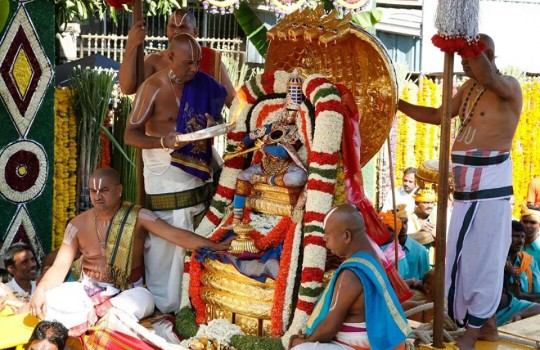 Lord Sri Venkateswara On China Sesha Vahanam In Tirumala Brahmotsavams,2014