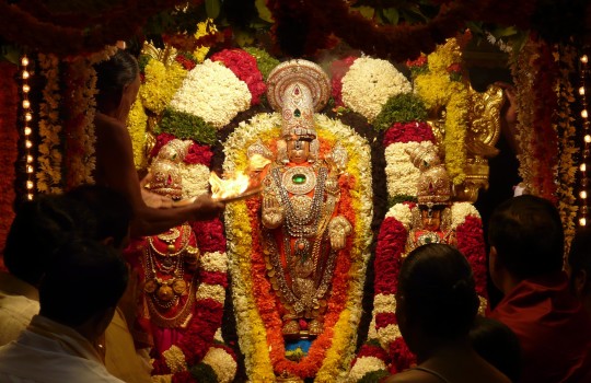 Teppotsava Aarathi To Lord Sri Venkateswara On Tirumala Hills