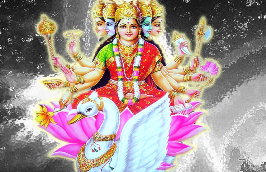 Hidu Goddess Gayathri
