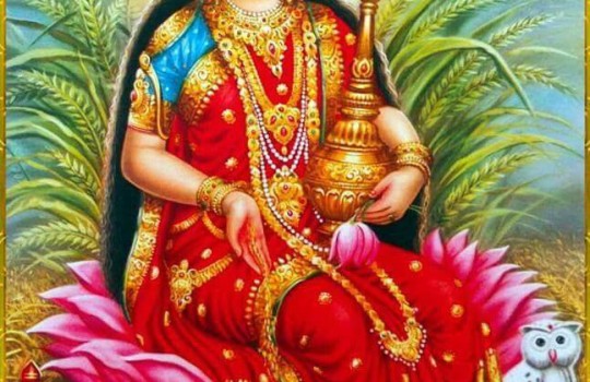 Hindu Goddess Sri Maha Lakshmi