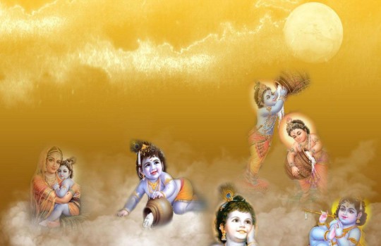 Lord Krishna In The Form Of A Child