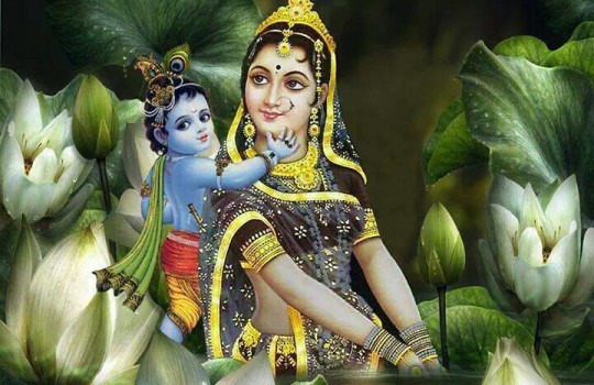 Lord Sri Krishna With His Mother Yashoda