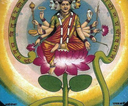 Painting Of Goddess Gayathri By Raja Ravi Varma-2