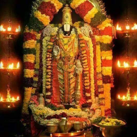 Lord Sri Venkateswara In His Celestial Abode