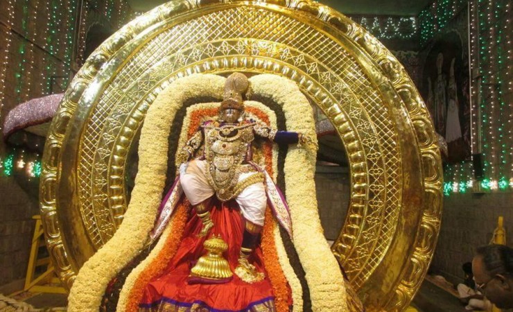 Lord Venkateswara On Chandra Prabha Vahanam During Tirumala Brahmotsavams