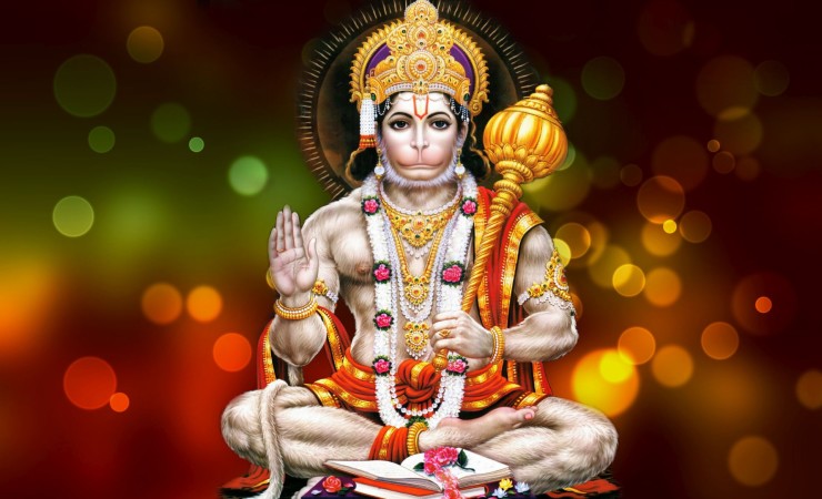 Lord Hanuman In Sitting Posture