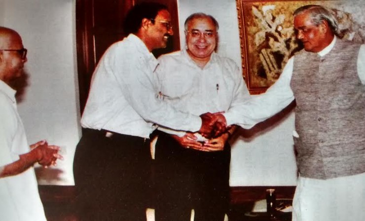Sriram Sir With Prime Minister Atal Behari Vajpayee