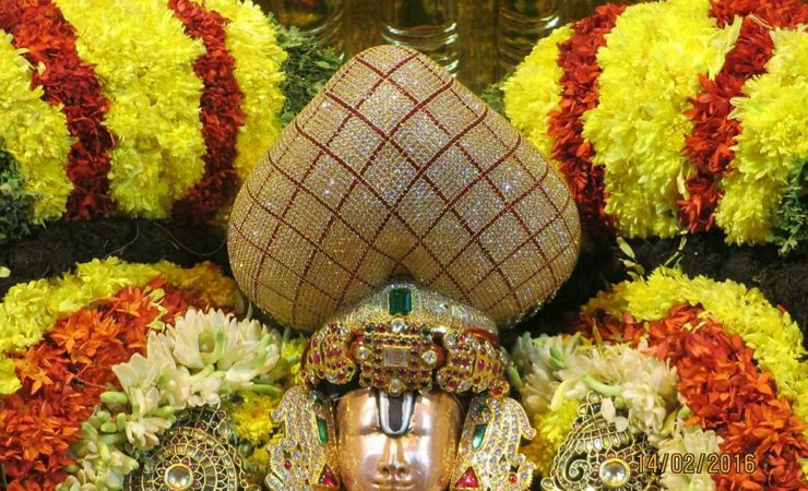 Lord Venkateswara With Diamond Crown
