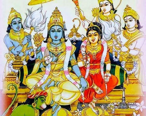 Lord Sriram With Goddess Sita (1)