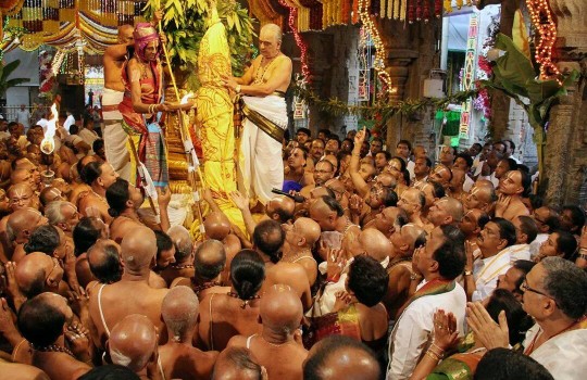 Dhwajarohanam In Tirumala Bramotsavams,2014