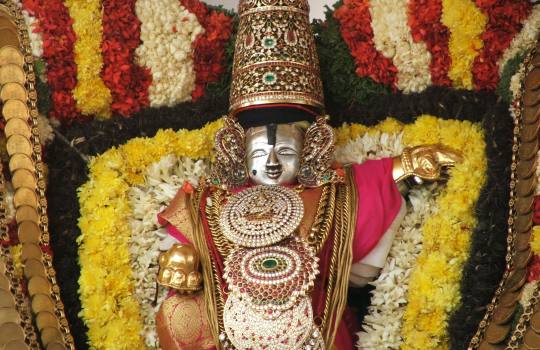 A Fully Decorated Lord Sri Venkateswara