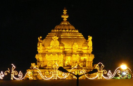 Amazing Golden Gopuram Of The Tirumala Temple