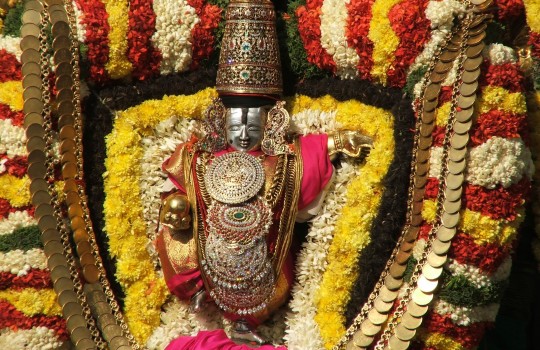 Lord Sri Venkateswara In Brahmotsavam On Tirumala Hills