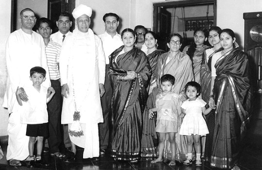 M.S Subbulakshmi And Sadasivam With Dr.Sarvepalli Radhakrishnan