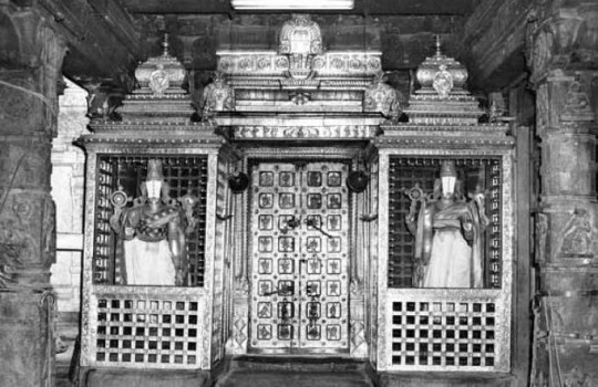 A Very Rare And Old Photograph Of The Bangaru Vaakili Of Tirumala Temple