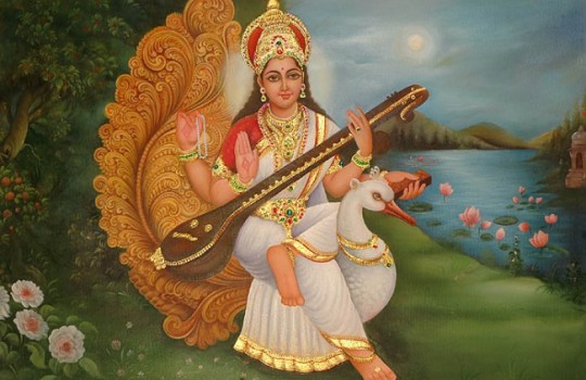 Holy Goddess Saraswathi