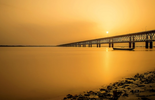 Dhavaleswaram Bridge On River Godavari In Rajahmundry