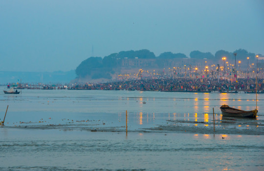 Holy River Godavari In Rajahmundry During 2003 Pushkaralu