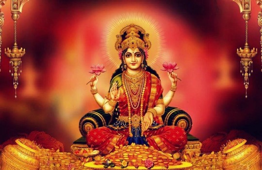Holy Hindu Goddess Lakshmi