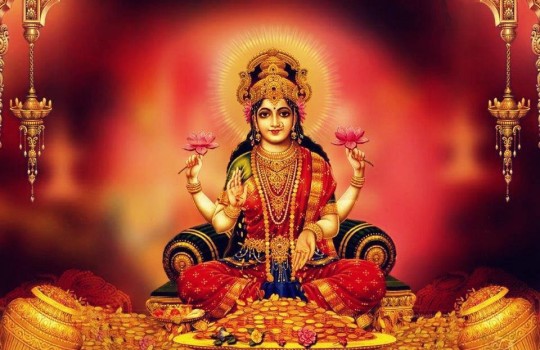 Holy Hindu Goddess Lakshmi
