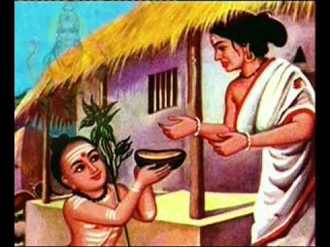 Adi Sankaracharya, A Poor Brahmin Lady And Goddess Lakshmi