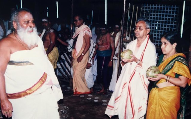 Brahmasri Yanamandra Venugopala Sastry With Sri Nemani Subbarao and Smt.Venkata Lakshmi