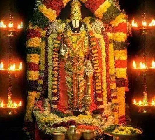 Lord Sri Venkateswara In His Celestial Abode