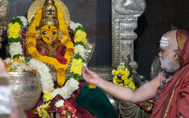 Sri Bharathi Teertha Swamy In Basara Saraswathi Devi Temple