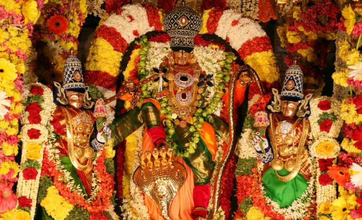 Lord Venkateswara With Sridevi And Bhudevi