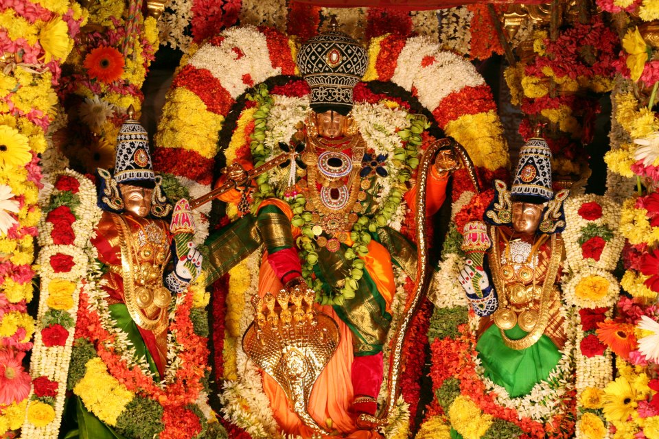 Lord Venkateswara With Sridevi And Bhudevi