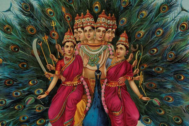 Amazing Painting Of Lord Murugan By Raja Ravi Varma