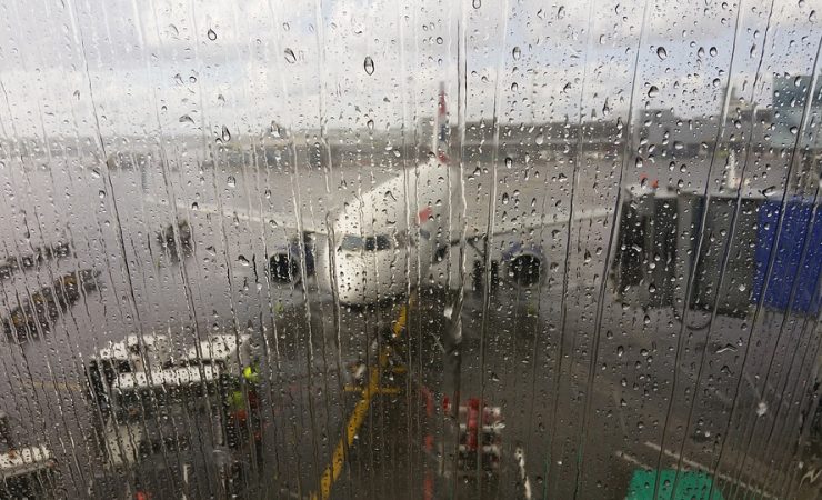 Aircraft In Rain