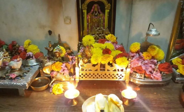 Only Two Oil Lamps Placed In Front Of Lord Venkateswara On Normal Days